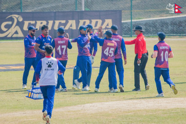 माइकलको शतकमा नेपाललाई स्कटल्यान्डले दियो २७५ रनको लक्ष्य